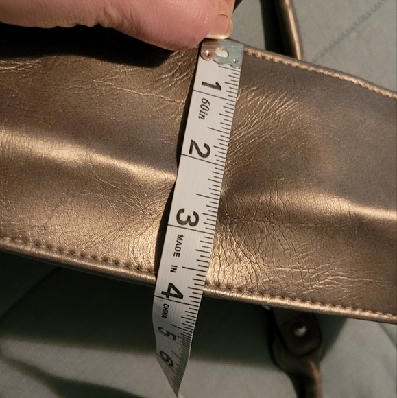 Grey Metallic Satchel - Picture 8 of 10